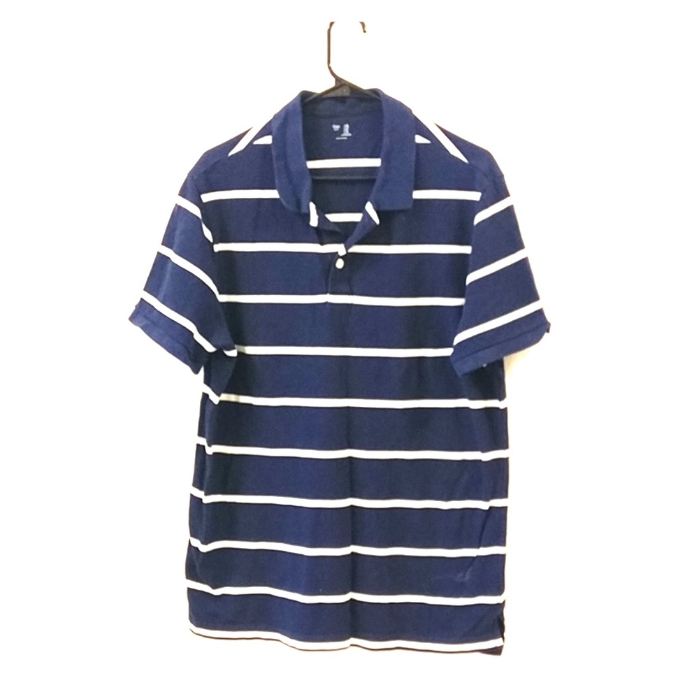 GAP Blue/White Sripped Polo